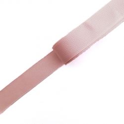Текстилна панделка, рипс,  цвят розов, 20mm (1м)