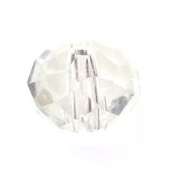 Мънисто ронделе от циркон - кристал 6x8мм (20бр) 