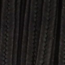 Текстилен шнур за Сутаж черен 3мм (1м)