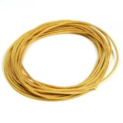 Професионален шнур за Шамбала, микромакраме и възли,Griffin,цвят кехлибар1мм (1м)