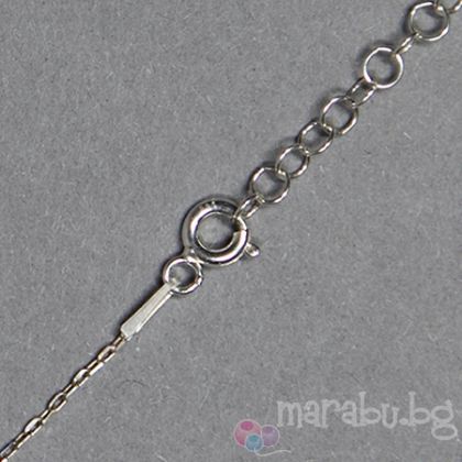 Сребърна верижка със закопчалка 1мм проба 925, 43см (1бр)