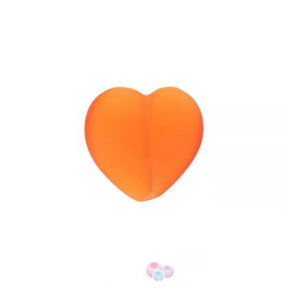 Мънисто сърчице огнен опал с ефект на котешко око 6х6мм (20бр) 