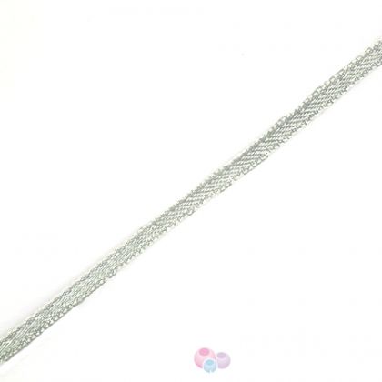 Сатена панделка - сива, 3mm (1м)