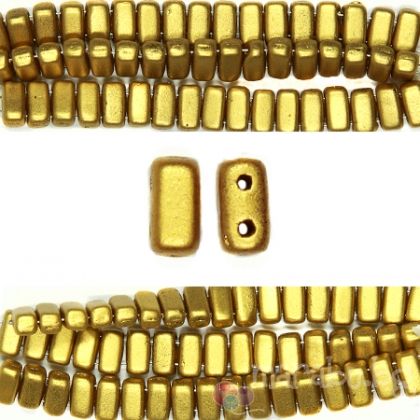 Bricks 3x6мм матовo злато Aztec (50бр)