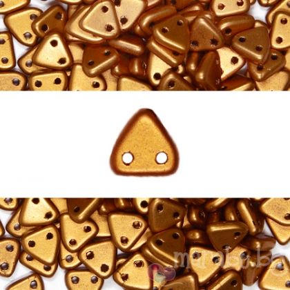 Triangle 6мм матова златна маргарита с метален блясък (5гр)
