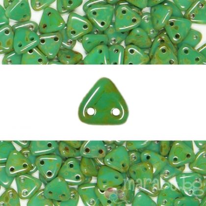 Triangle 6мм искрящ тюркоаз Picasso (5гр)