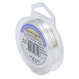 Посребрена гъвкава тел Artistic Wire 28G (1бр) 