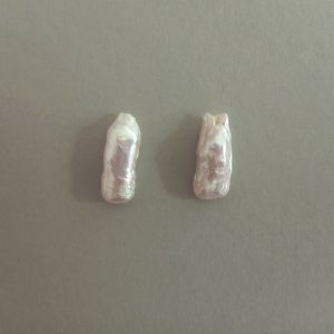 Естествени сладководни перли - бели 20- 6мм (2бр)