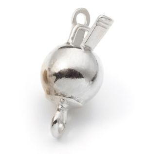 Сребърна закопчалка Griffin, топка проба 925, 6мм (1бр)