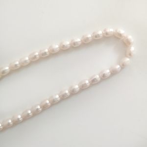 Естествени сладководни перли  Rice - натурални 4х6мм (1бр) 