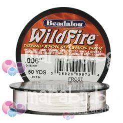 Бяла нишка за дребни мъниста WildFire 0,15мм (1бр)