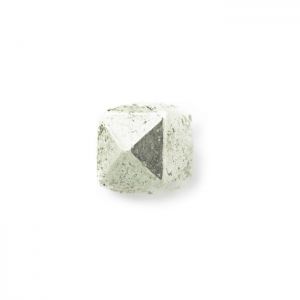 Декоративно метално мънисто кубче Бали 5x6 мм (6бр)