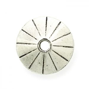 Кръгло метално мънисто Бали 6x10 mm (4бр) 