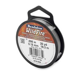 Сива нишка за дребни мъниста WildFire 0,15мм (1бр)