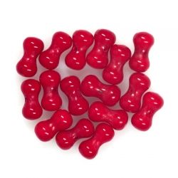 Органични камъни - Мънисто от естествен корал 4х8мм натурален червен(16бр)