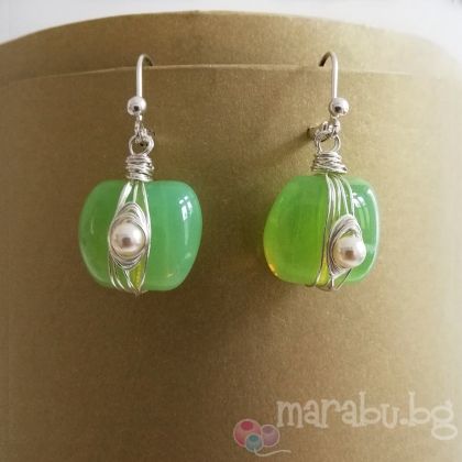 Обеци "Стъклен чар"