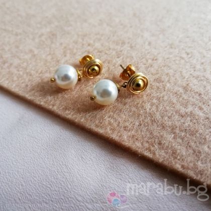 Обеци Перла mini