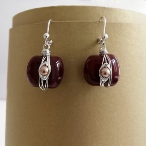 Обеци "Стъклен чар"