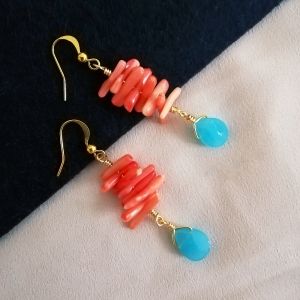 Обеци "Коралов риф"