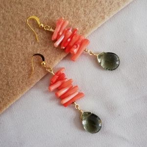 Обеци "Коралов риф"