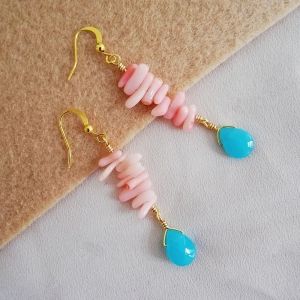 Обеци "Коралов риф"