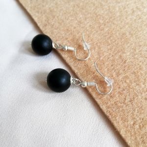 Обеци  с естествен камък ( 1бр.)